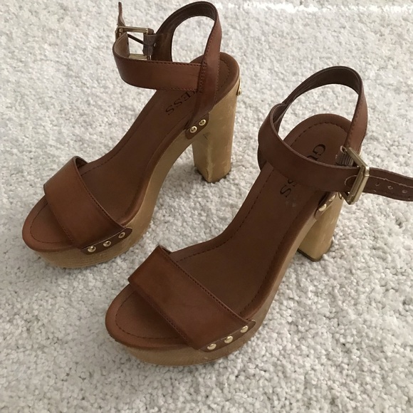 Guess Shoes Platform Sandals Poshmark